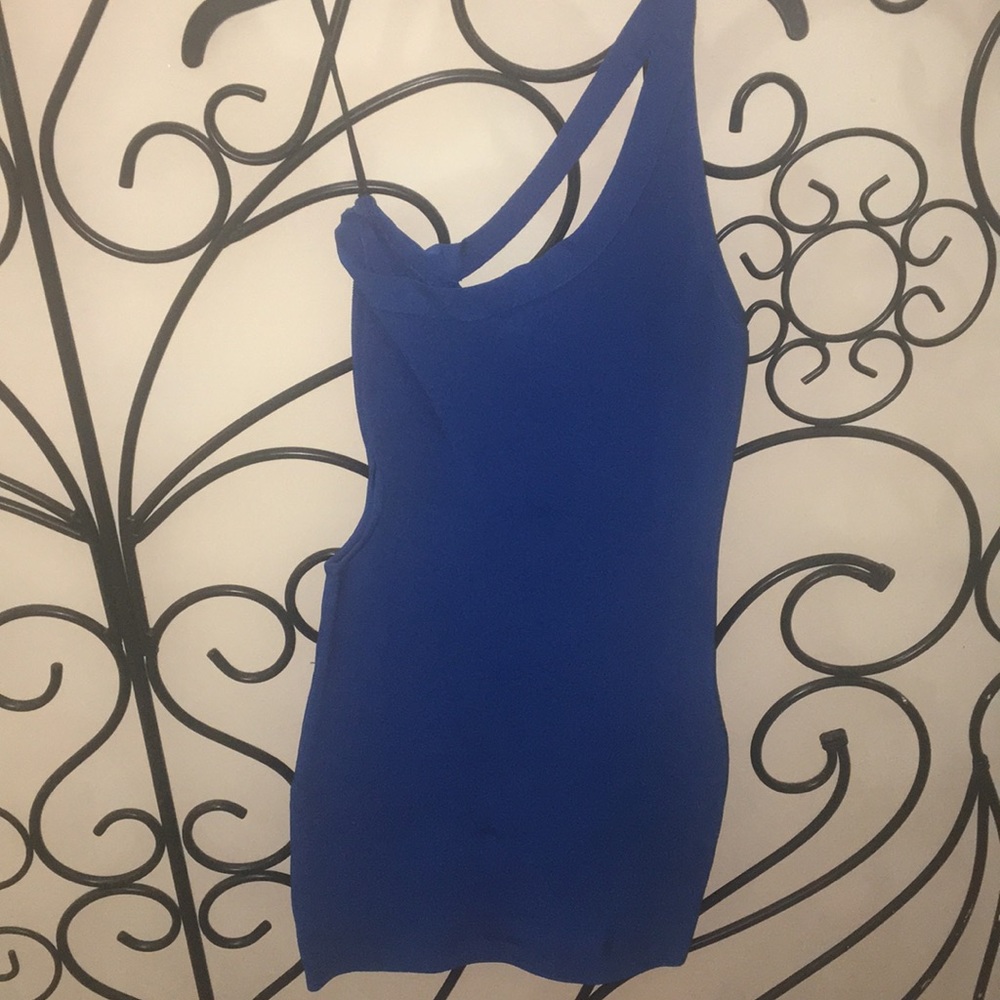 BEBE Navy blue bandage dress
